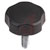 Electronic Hardware Corporation (EHC) - 05L-11S-252050 - 1/4-20 x .5in steel stud dia 1.1in thermoplastic lobe clamp Knob|70670053 | ChuangWei Electronics
