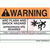 Panduit - PVS0305W2102Y - WARNING adhesive vinyl sign WARNING (Header) orange and black 3.5x5.00