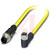 Phoenix Contact - 1406297 - 0.5 m Plug straight M12 to Socket angled M8 3-pos.105°C PVC M12-M8|70276680 | ChuangWei Electronics