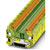 Phoenix Contact - 3206432 - 6.2mm W Green-YL 20-14 AWG 2 Quick Conn FeedThru DIN Rail Term Blk Conn|70169621 | ChuangWei Electronics
