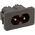 Qualtek Electronics Corp. - 771W-X2/01 - 100 Megohms @ 500 VDC 2.5 A 250 VAC Snap In Mount Inlet, Power|70133388 | ChuangWei Electronics