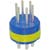 Amphenol Industrial - 97-18-12P - 6 #16 solder cup pin contact blueinsul size 18 insert only connector comp|70052523 | ChuangWei Electronics