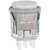 NKK Switches - LB25CGW01-H - Solder Lugs Gray Round 3A 125VAC DPDT ON (ON) Switch, Pushbtn|70280785 | ChuangWei Electronics