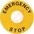 Omron Safety (Sti) - A22Z-3466-1 - text: EMERGENCY STOP 60-Dia Black Letters/Yellow Background E-STOP Legend Plate|70033782 | ChuangWei Electronics